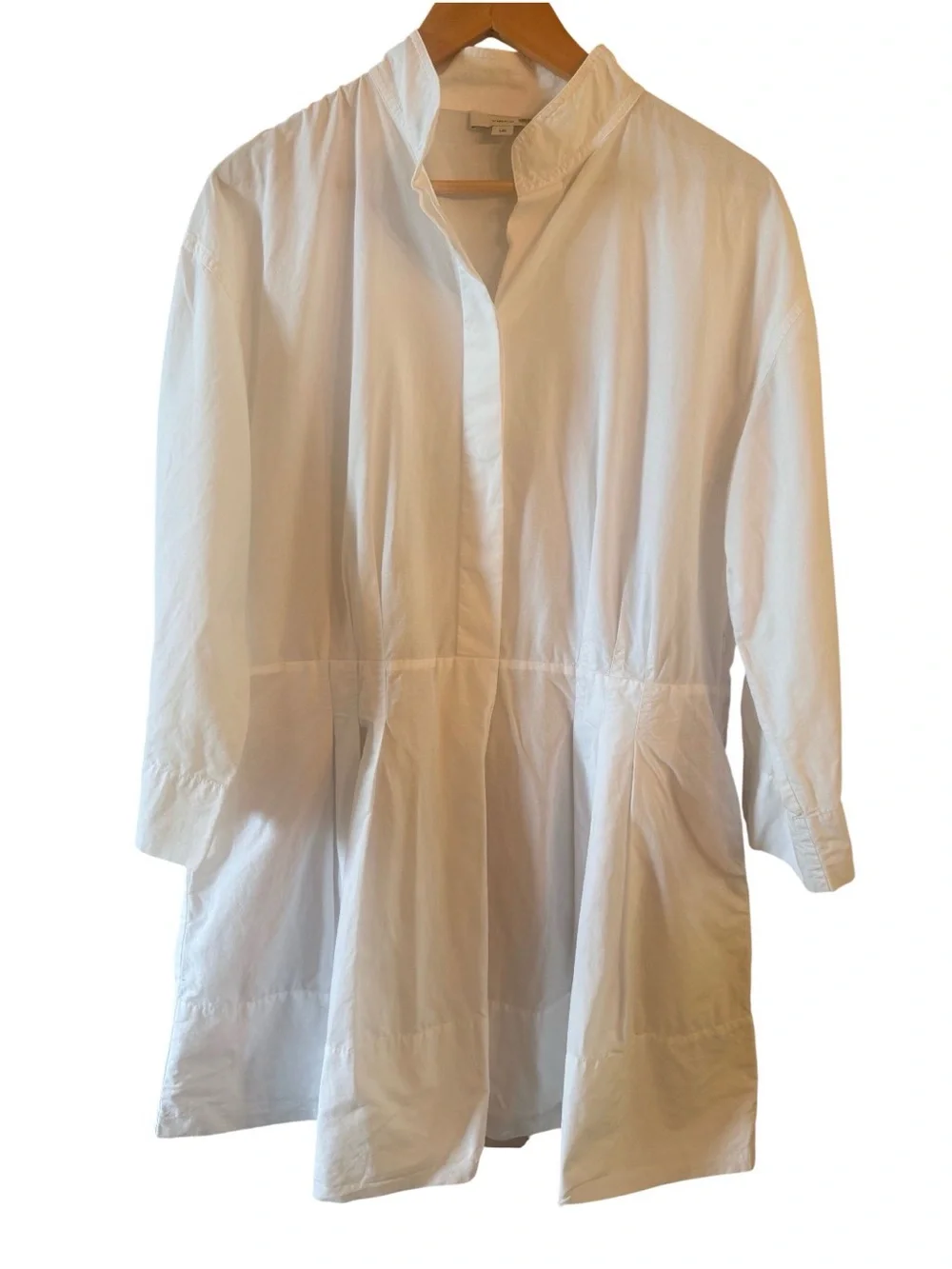 Vince Mini Pleated Dress Size Large White - Picture 2 of 9